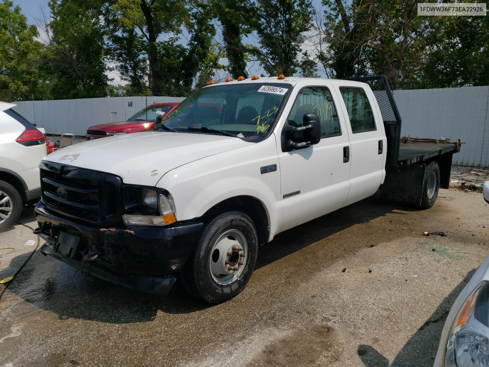 2003 Ford F350 Super Duty VIN: 1FDWW36F73EA22926 Lot: 62899574