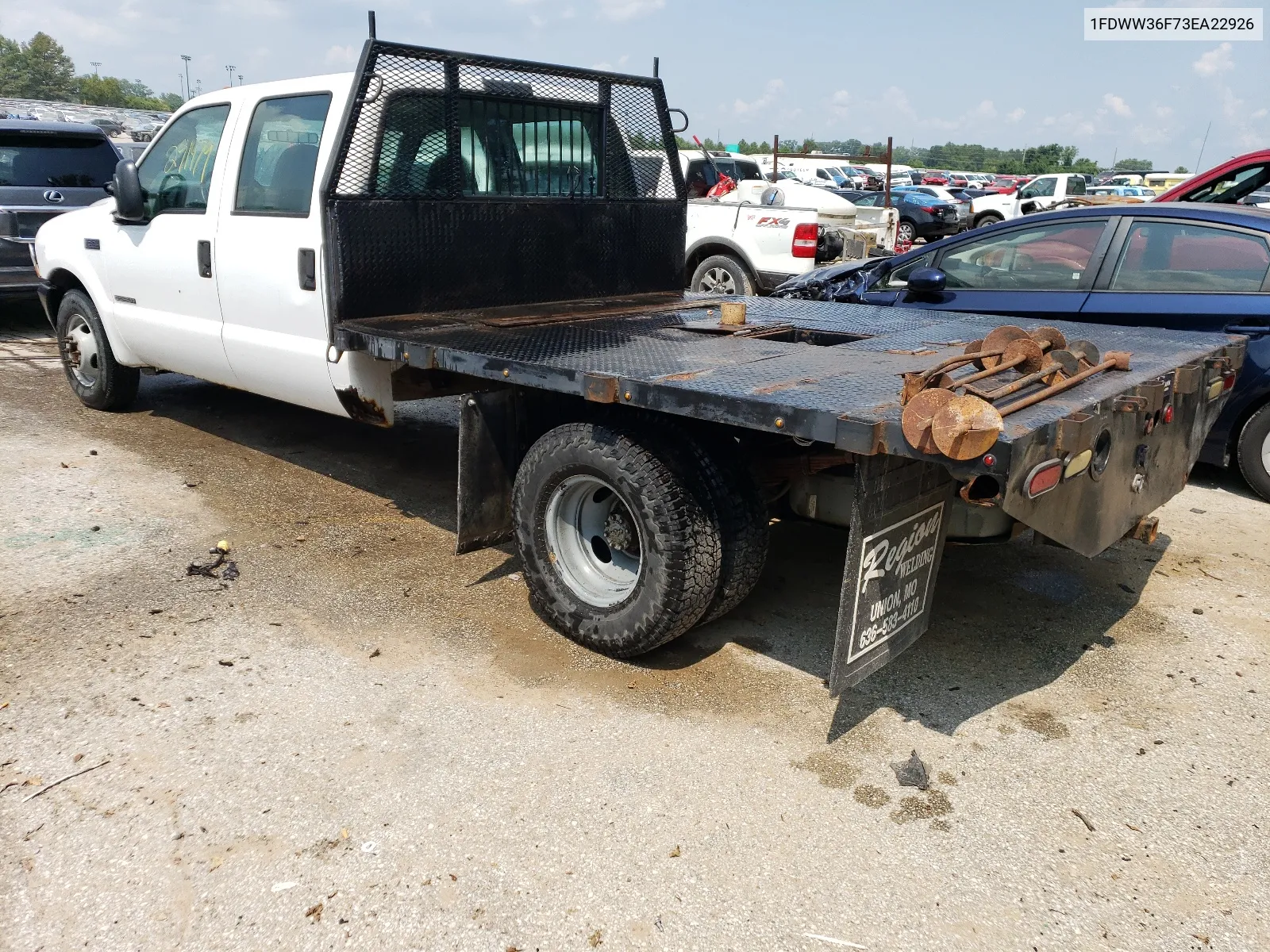 2003 Ford F350 Super Duty VIN: 1FDWW36F73EA22926 Lot: 62899574