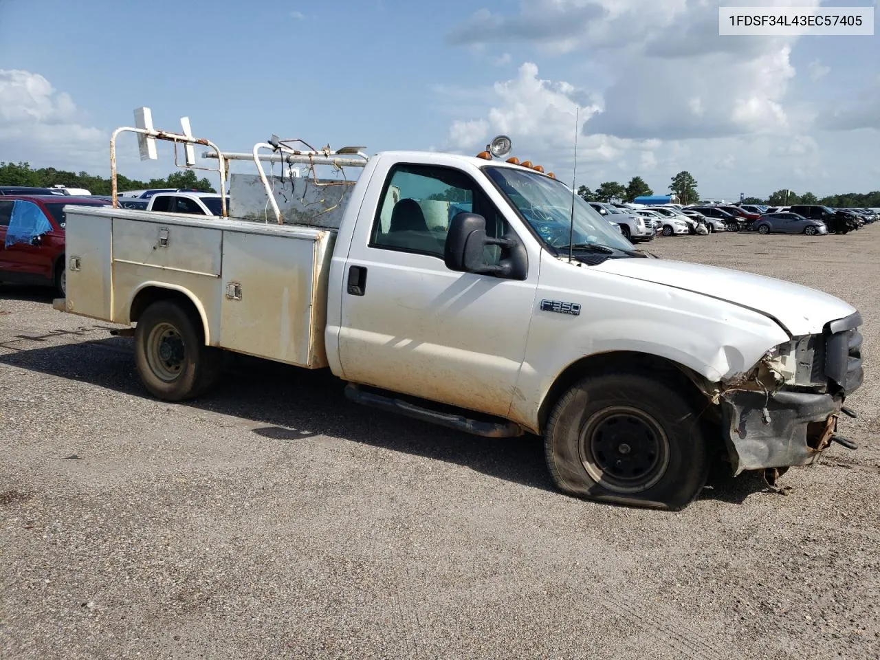 2003 Ford F350 Srw Super Duty VIN: 1FDSF34L43EC57405 Lot: 64419064