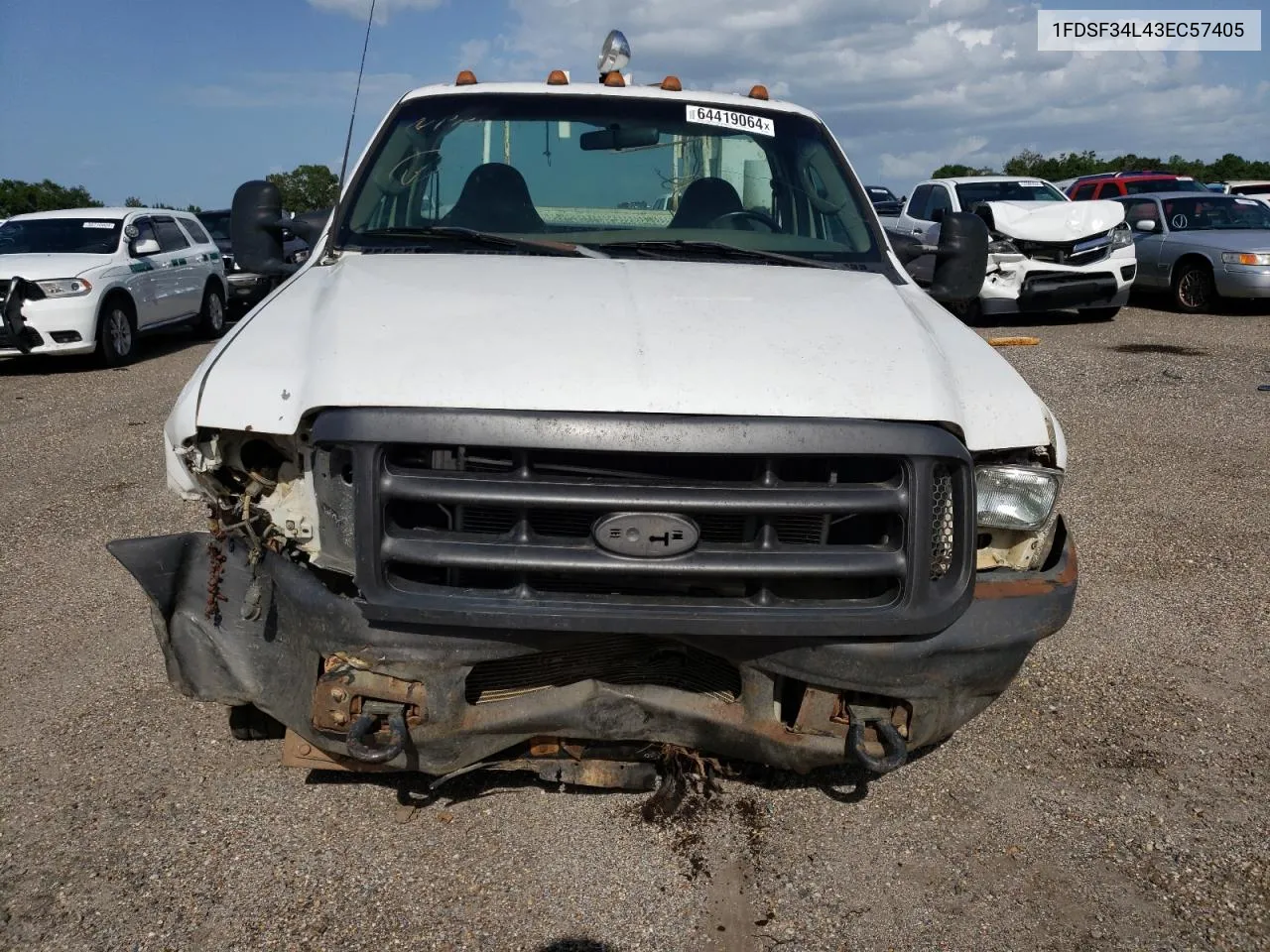 2003 Ford F350 Srw Super Duty VIN: 1FDSF34L43EC57405 Lot: 64419064