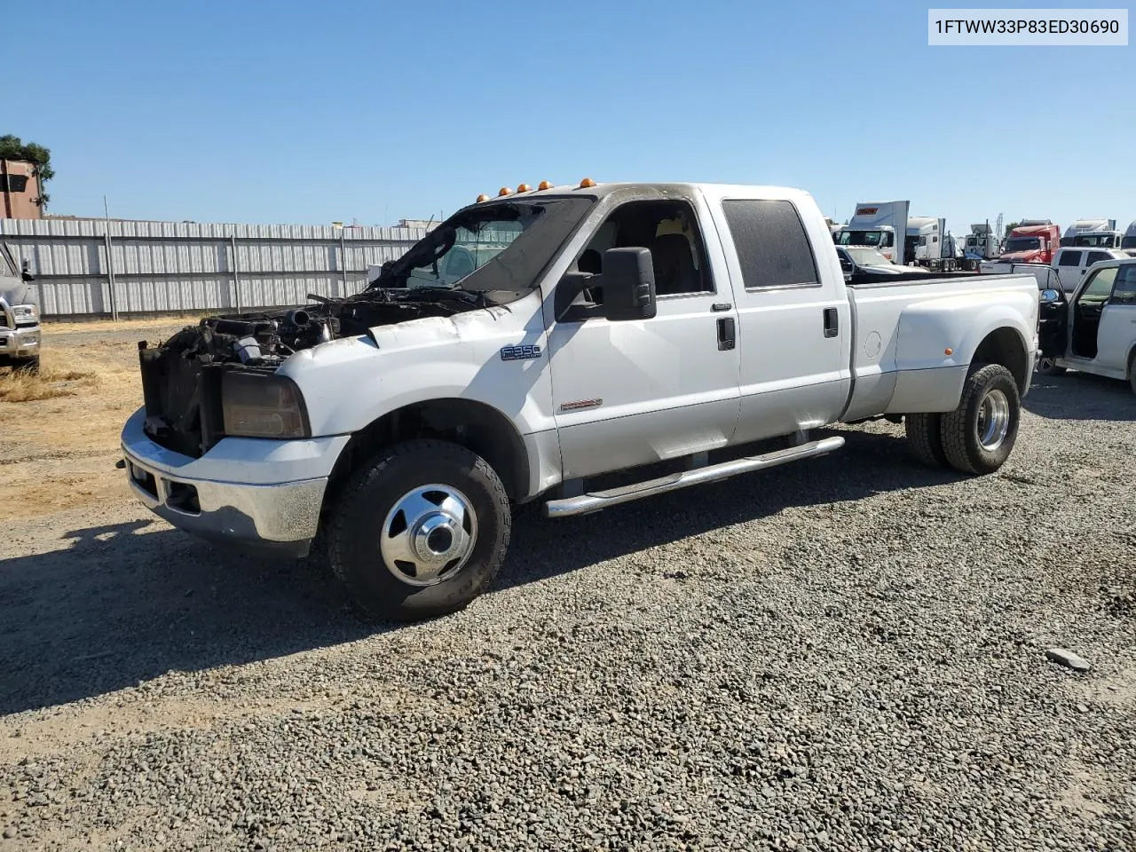 2003 Ford F350 Super Duty VIN: 1FTWW33P83ED30690 Lot: 67362994