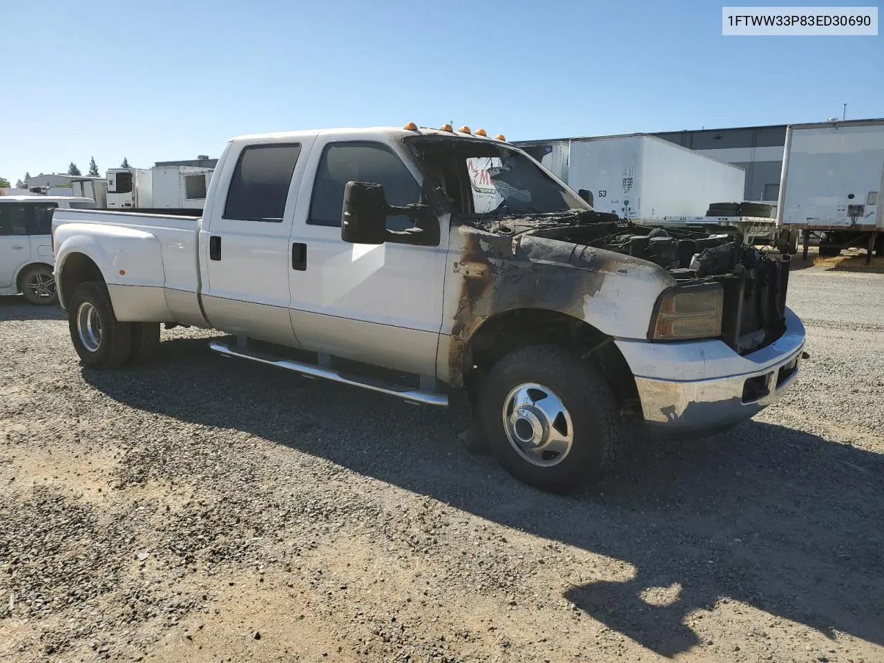 2003 Ford F350 Super Duty VIN: 1FTWW33P83ED30690 Lot: 67362994