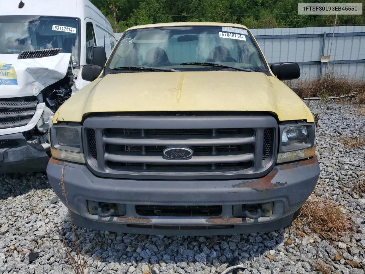 2003 Ford F350 Srw Super Duty VIN: 1FTSF30L93EB45550 Lot: 67848714