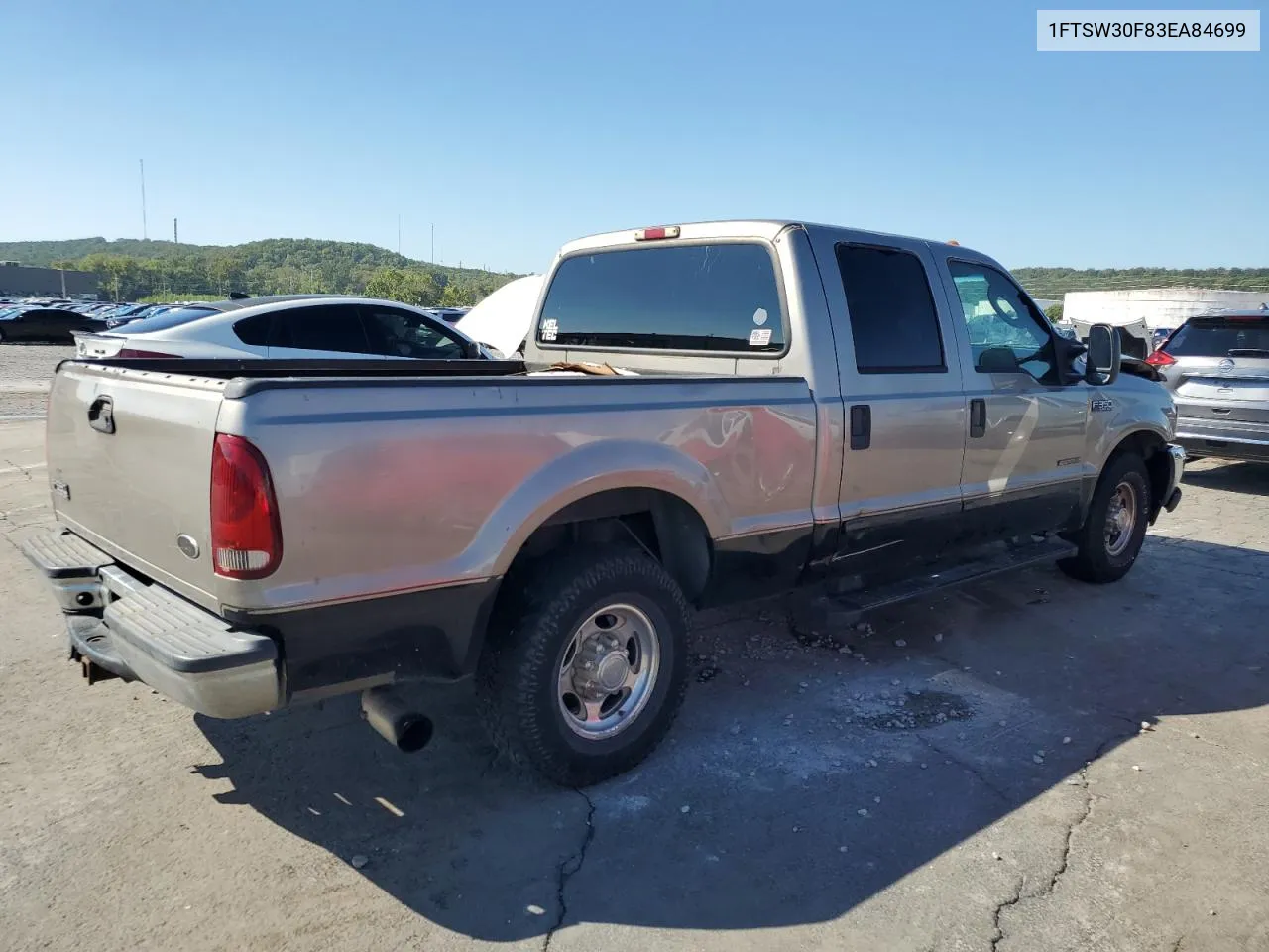 2003 Ford F350 Srw Super Duty VIN: 1FTSW30F83EA84699 Lot: 72604414