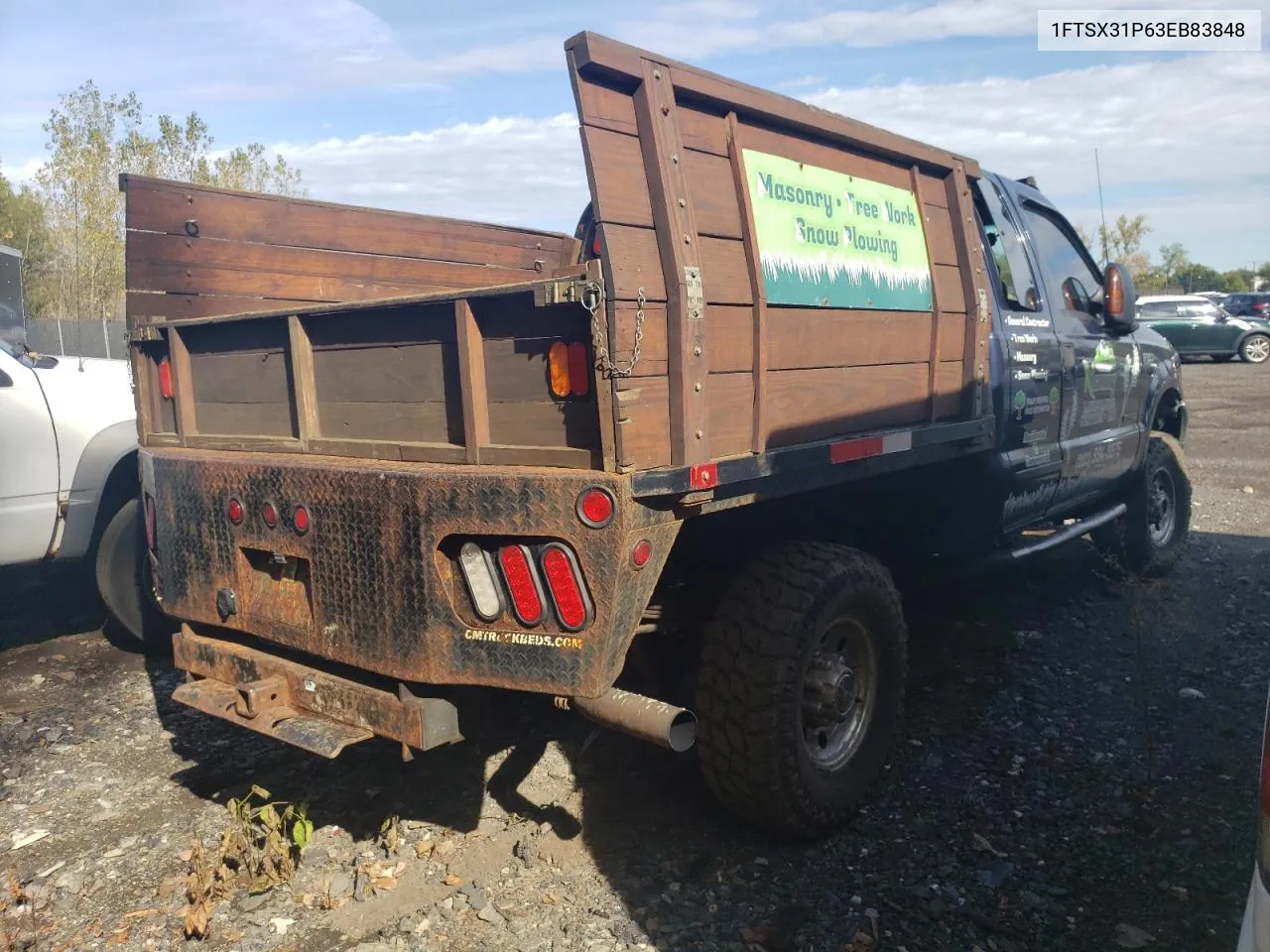 2003 Ford F350 Srw Super Duty VIN: 1FTSX31P63EB83848 Lot: 72834204