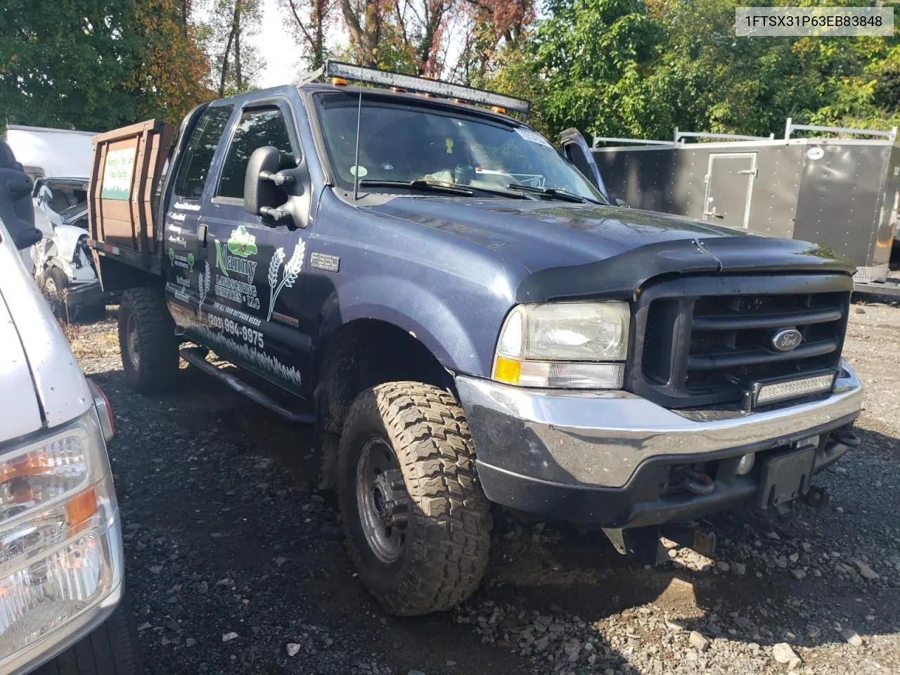 2003 Ford F350 Srw Super Duty VIN: 1FTSX31P63EB83848 Lot: 72834204