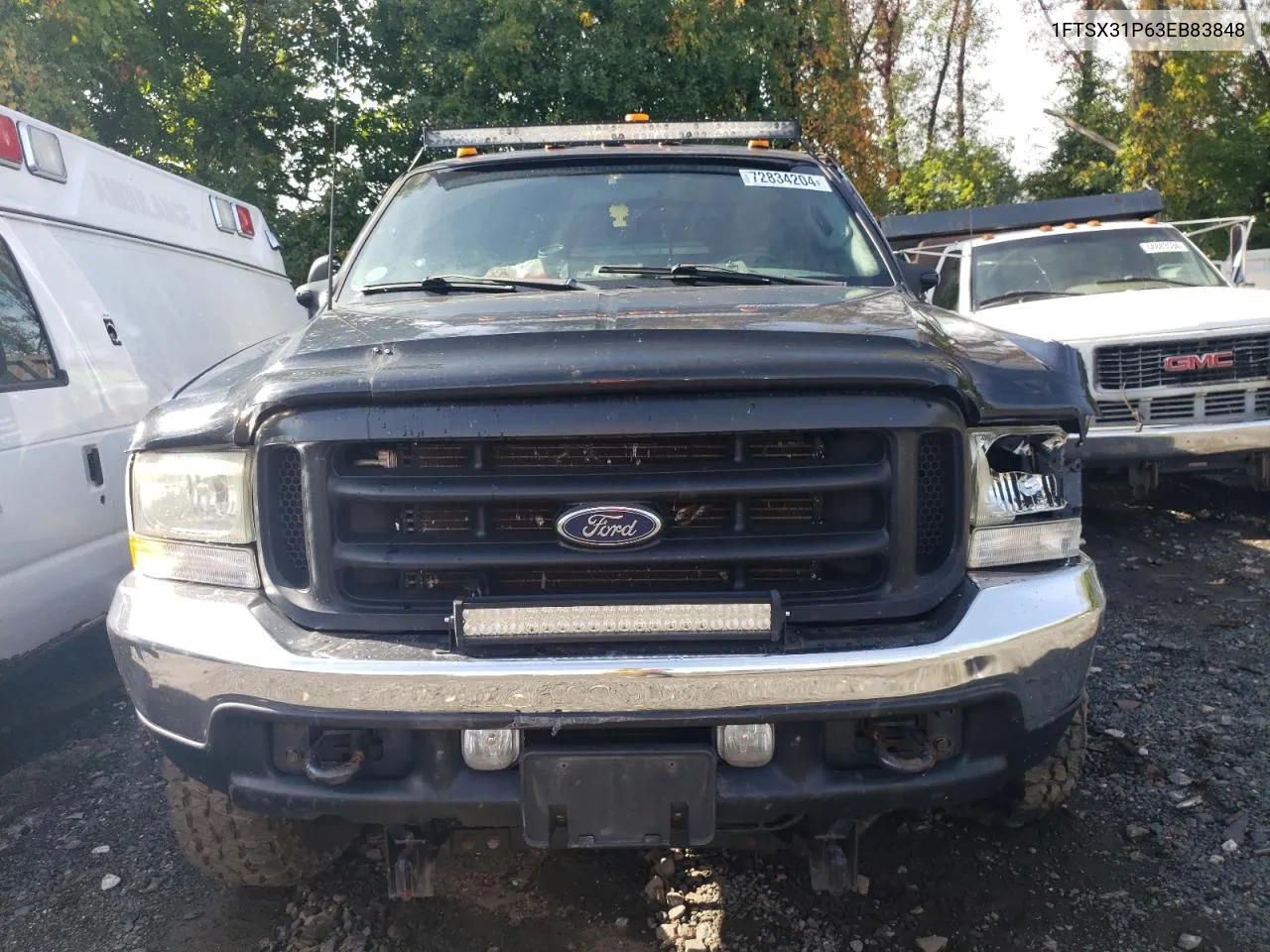 2003 Ford F350 Srw Super Duty VIN: 1FTSX31P63EB83848 Lot: 72834204