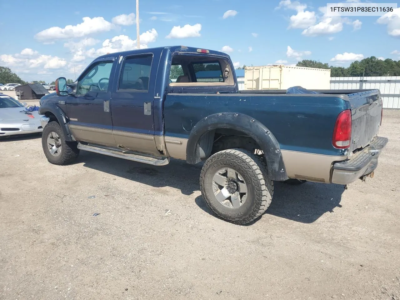 2003 Ford F350 Srw Super Duty VIN: 1FTSW31P83EC11636 Lot: 73734364