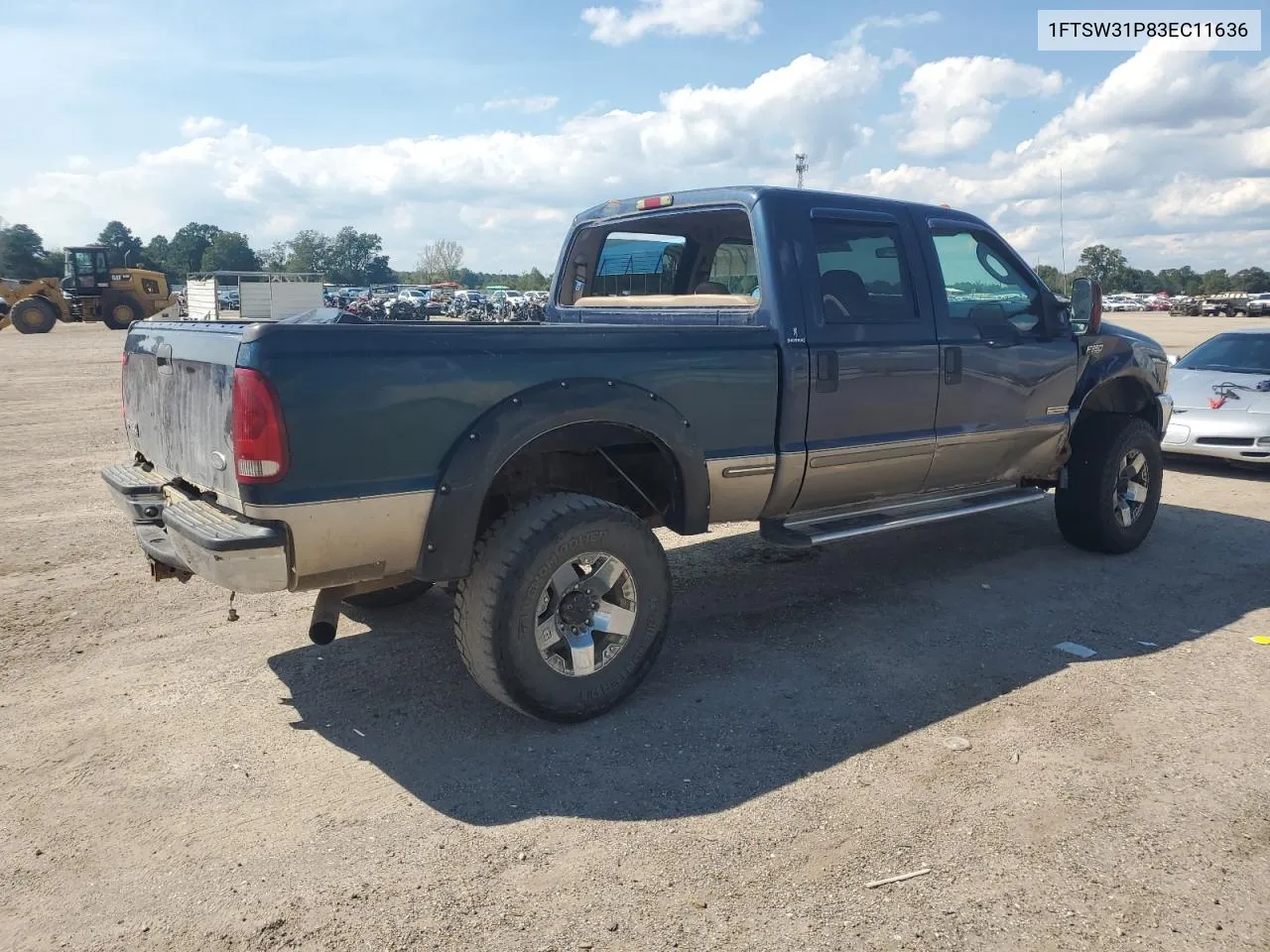 2003 Ford F350 Srw Super Duty VIN: 1FTSW31P83EC11636 Lot: 73734364