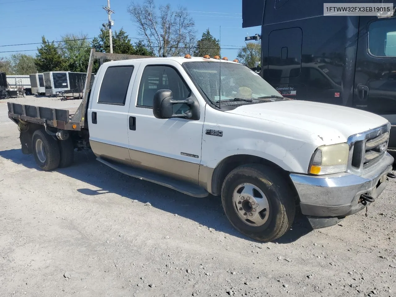 2003 Ford F350 Super Duty VIN: 1FTWW32FX3EB19015 Lot: 74068804