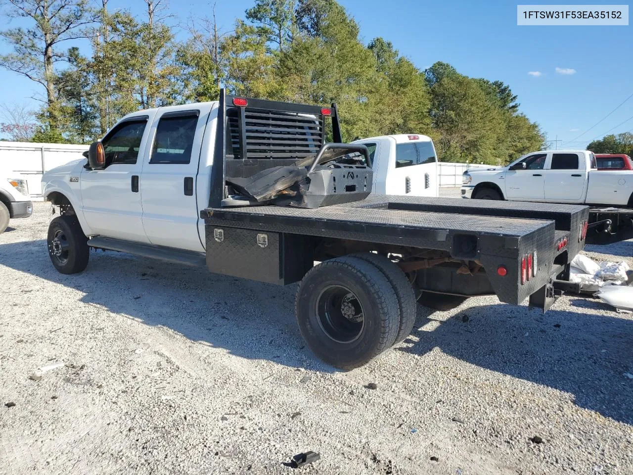 2003 Ford F350 Srw Super Duty VIN: 1FTSW31F53EA35152 Lot: 75472914