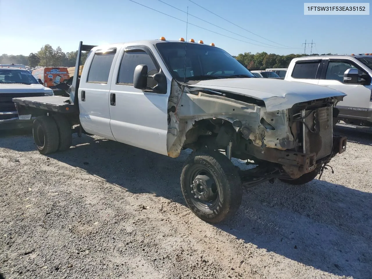 2003 Ford F350 Srw Super Duty VIN: 1FTSW31F53EA35152 Lot: 75472914