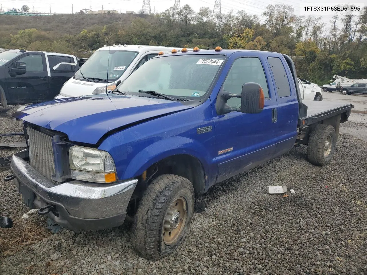 2003 Ford F350 Srw Super Duty VIN: 1FTSX31P63ED61595 Lot: 75672644