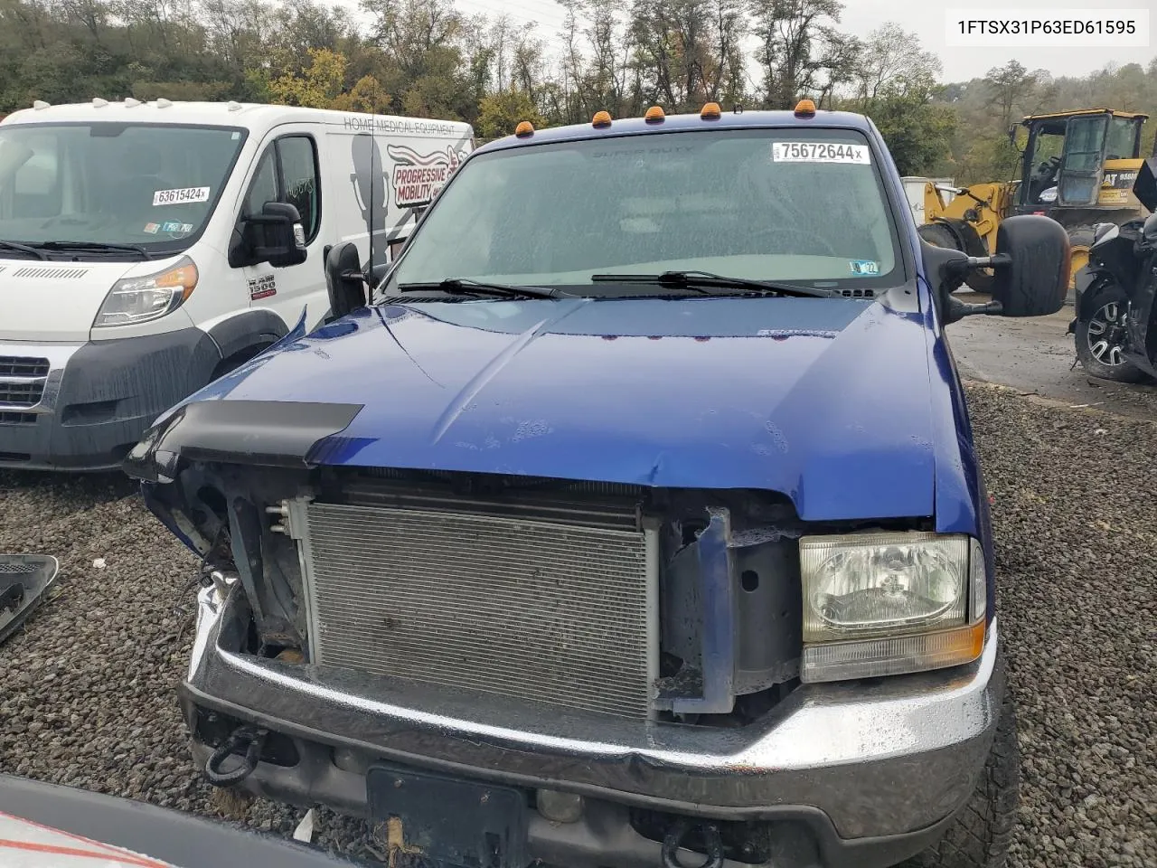 2003 Ford F350 Srw Super Duty VIN: 1FTSX31P63ED61595 Lot: 75672644