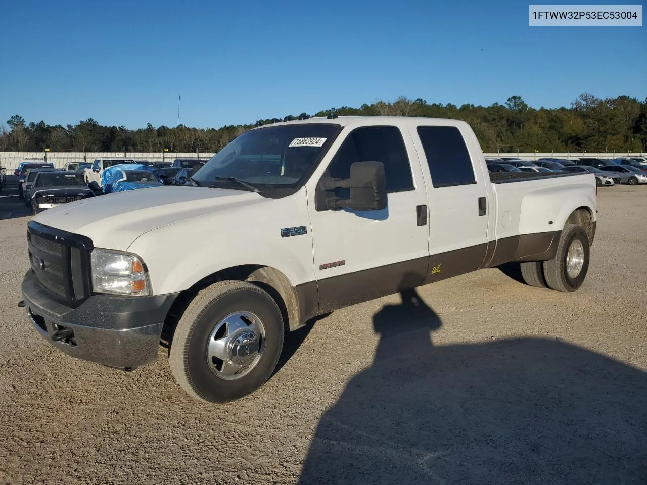 2003 Ford F350 Super Duty VIN: 1FTWW32P53EC53004 Lot: 75863924