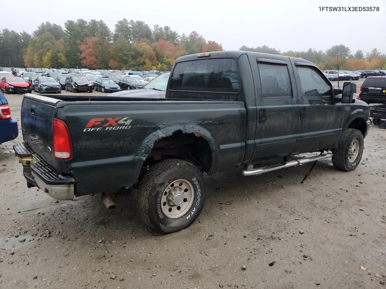 2003 Ford F350 Srw Super Duty VIN: 1FTSW31LX3ED53578 Lot: 76174154