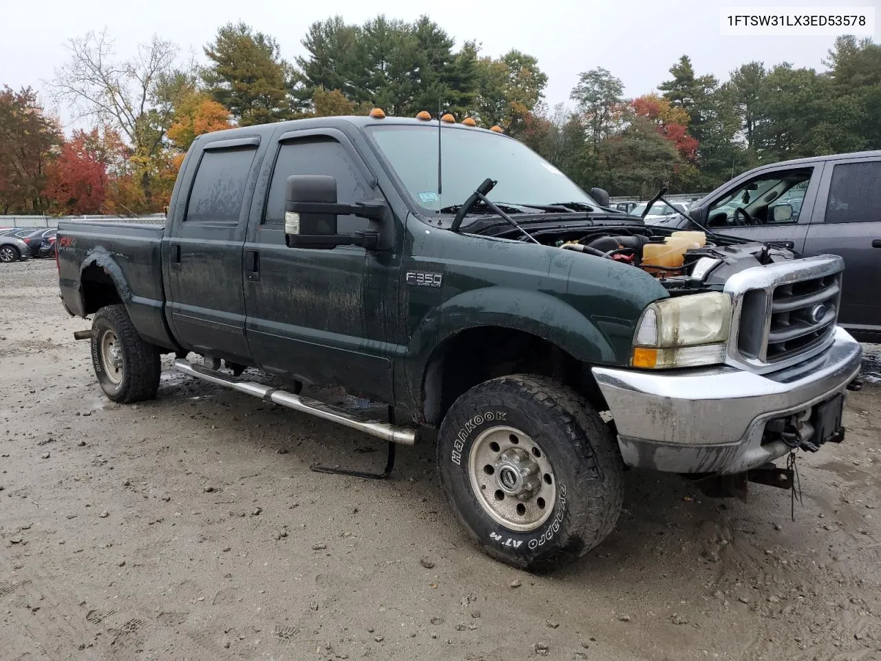 2003 Ford F350 Srw Super Duty VIN: 1FTSW31LX3ED53578 Lot: 76174154