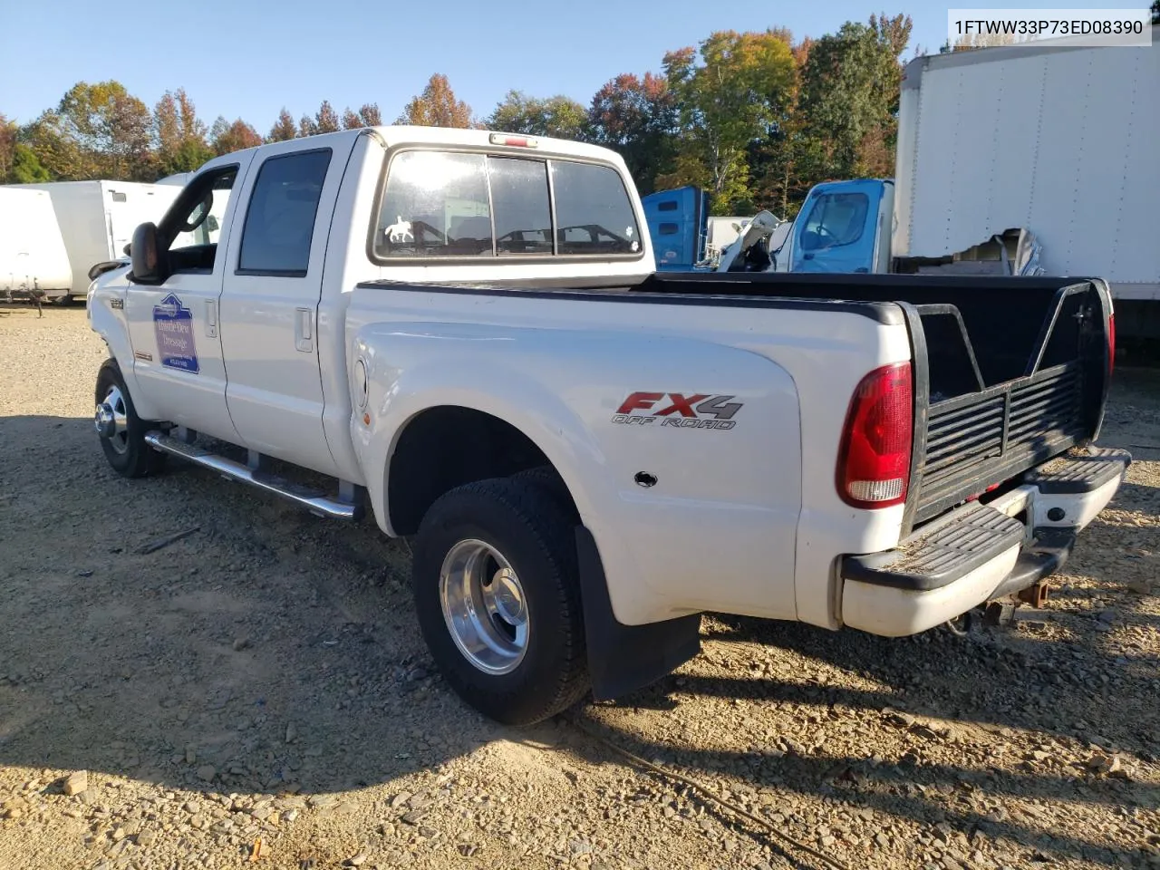 2003 Ford F350 Super Duty VIN: 1FTWW33P73ED08390 Lot: 76374764