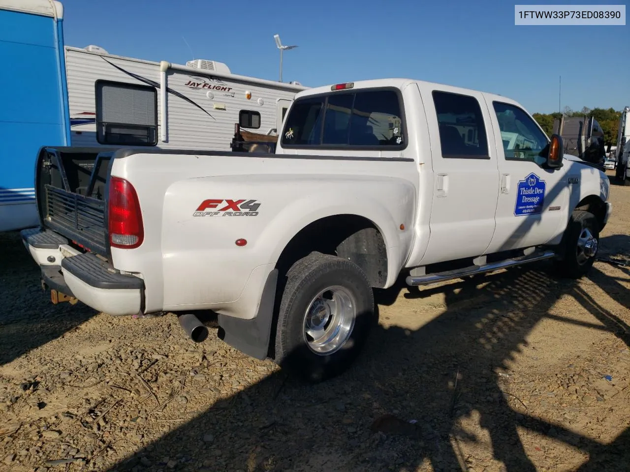 2003 Ford F350 Super Duty VIN: 1FTWW33P73ED08390 Lot: 76374764