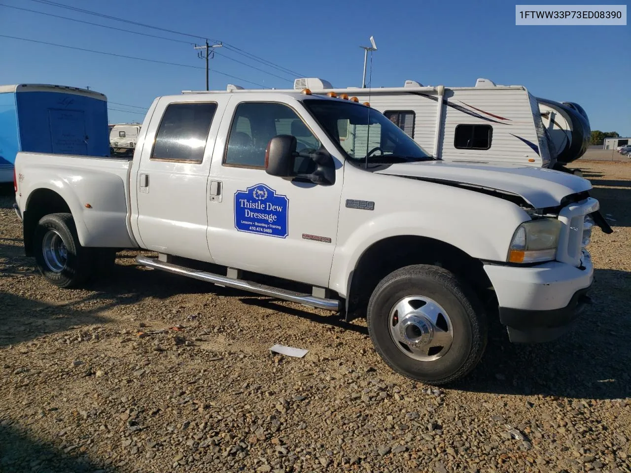 2003 Ford F350 Super Duty VIN: 1FTWW33P73ED08390 Lot: 76374764