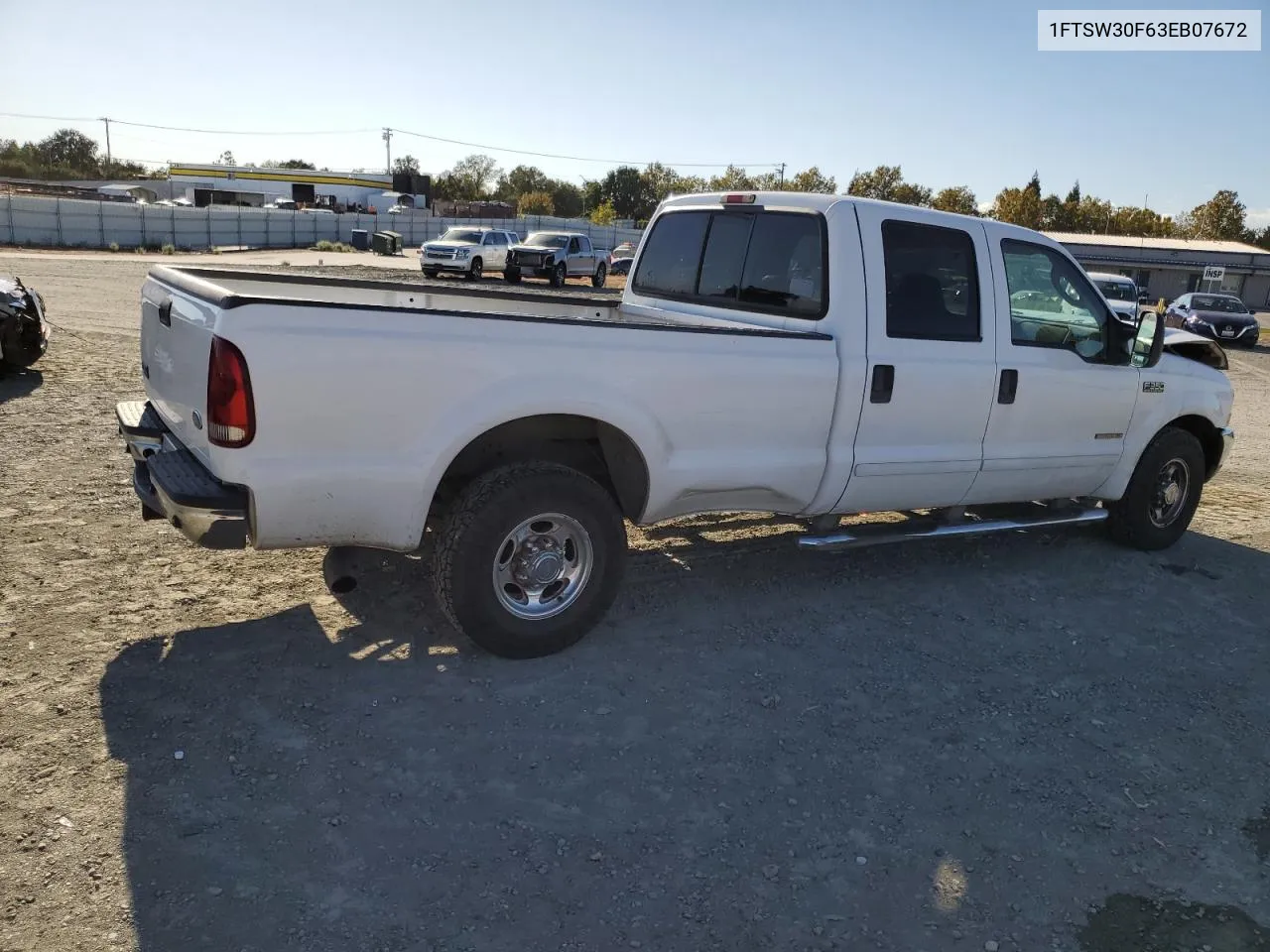 2003 Ford F350 Srw Super Duty VIN: 1FTSW30F63EB07672 Lot: 76659184