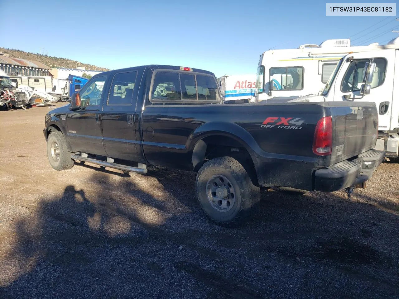 2003 Ford F350 Srw Super Duty VIN: 1FTSW31P43EC81182 Lot: 76911904