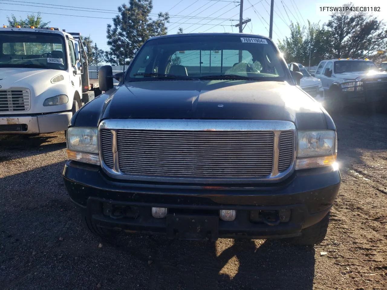 2003 Ford F350 Srw Super Duty VIN: 1FTSW31P43EC81182 Lot: 76911904