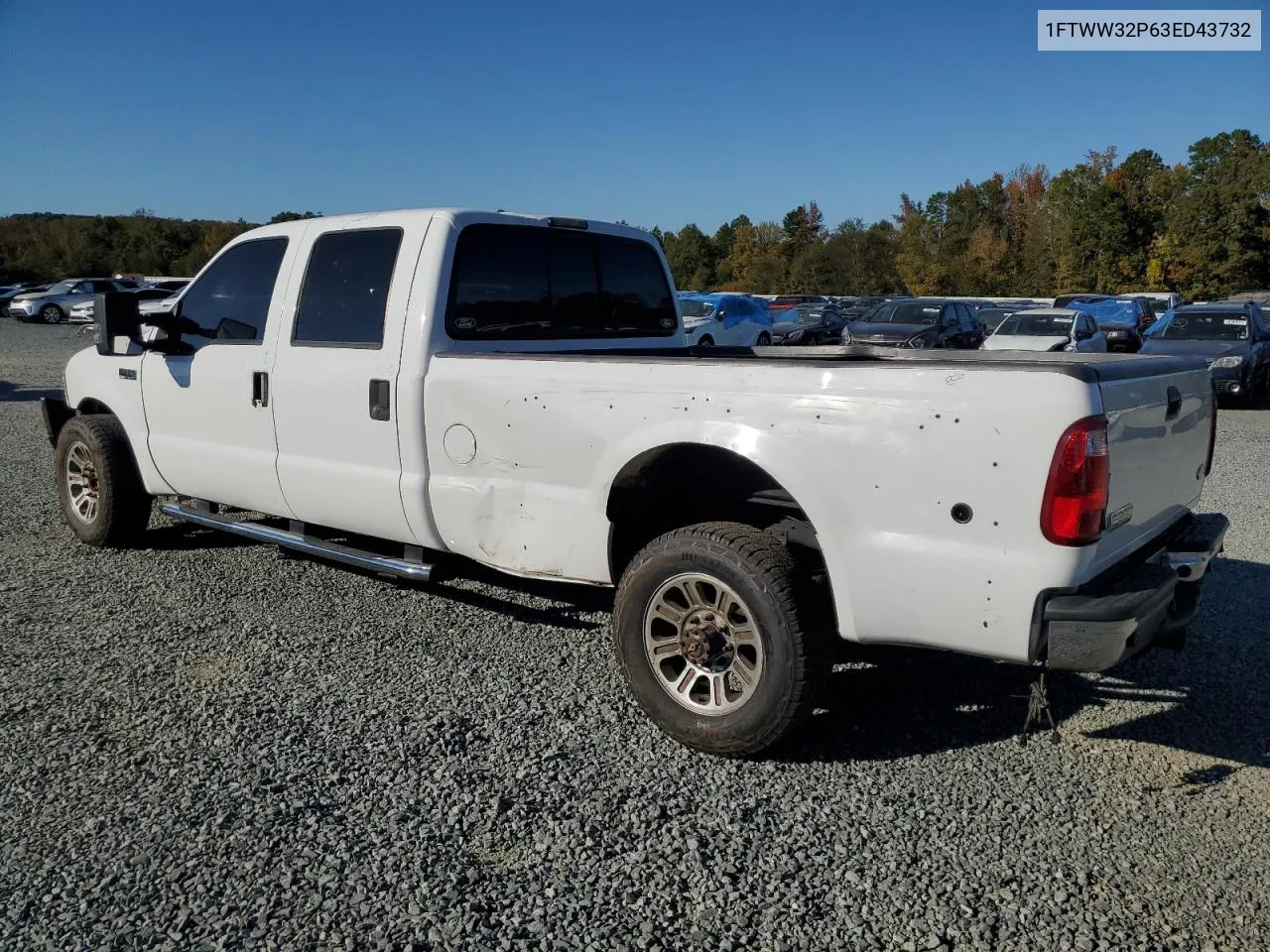 2003 Ford F350 Super Duty VIN: 1FTWW32P63ED43732 Lot: 77338994