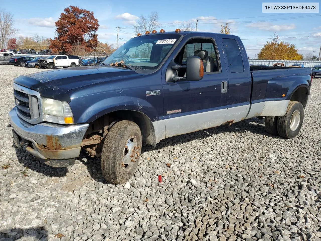 2003 Ford F350 Super Duty VIN: 1FTWX33P13ED69473 Lot: 77814774