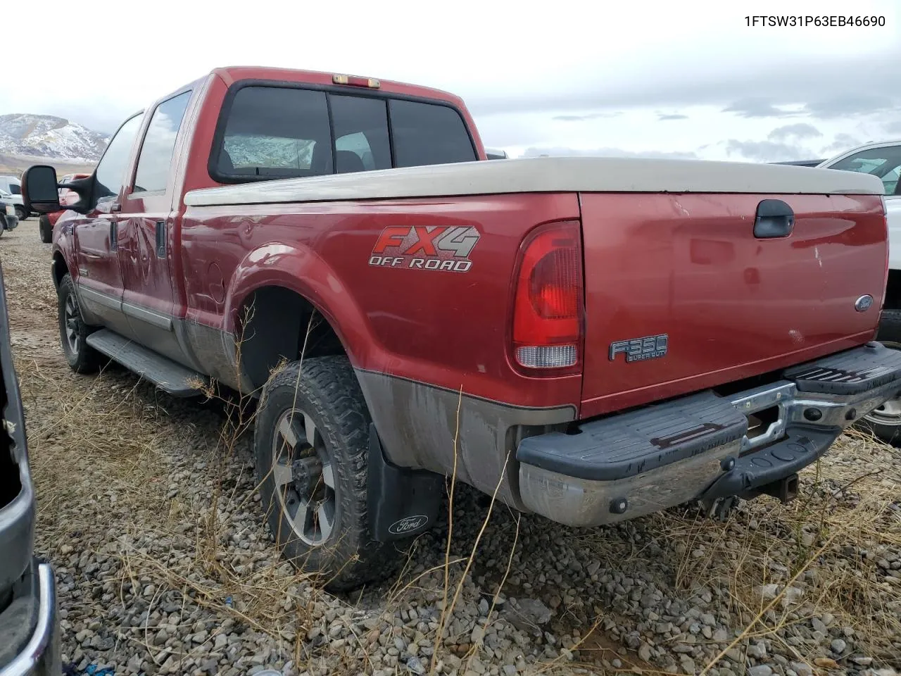 2003 Ford F350 Srw Super Duty VIN: 1FTSW31P63EB46690 Lot: 80299484