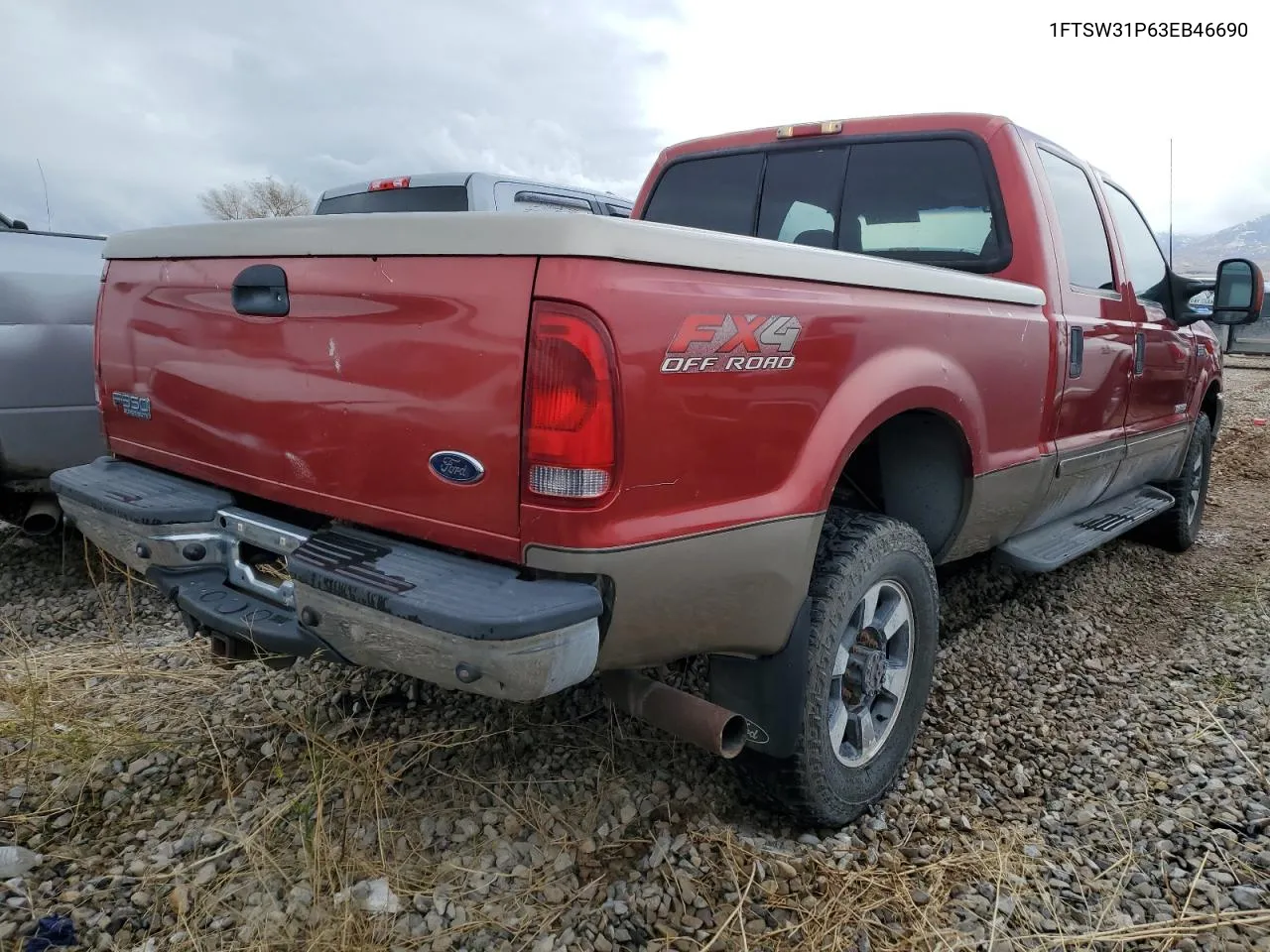 2003 Ford F350 Srw Super Duty VIN: 1FTSW31P63EB46690 Lot: 80299484