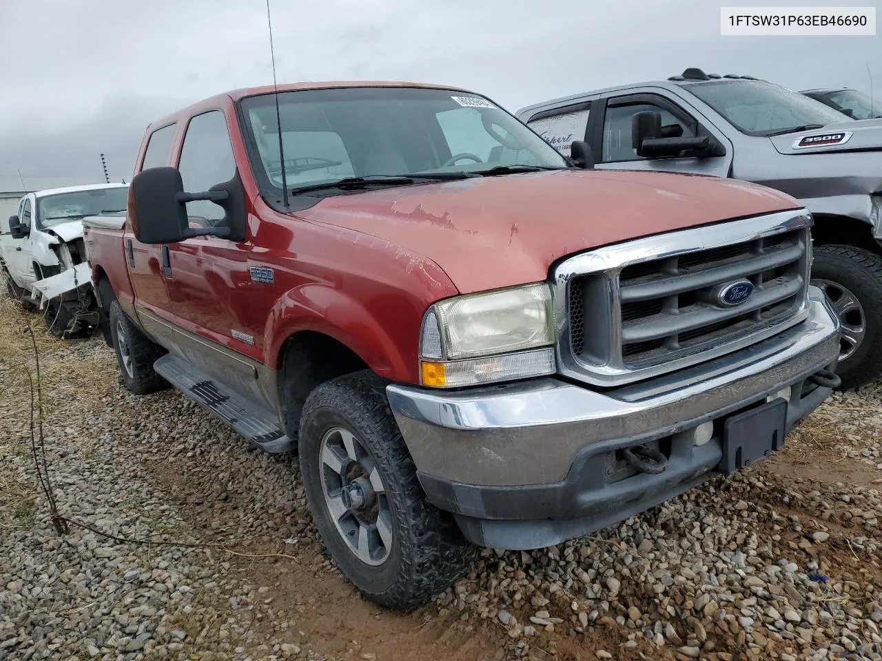 2003 Ford F350 Srw Super Duty VIN: 1FTSW31P63EB46690 Lot: 80299484