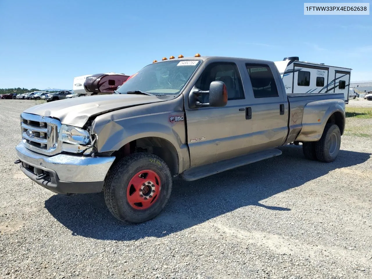 2004 Ford F350 Super Duty VIN: 1FTWW33PX4ED62638 Lot: 54882264