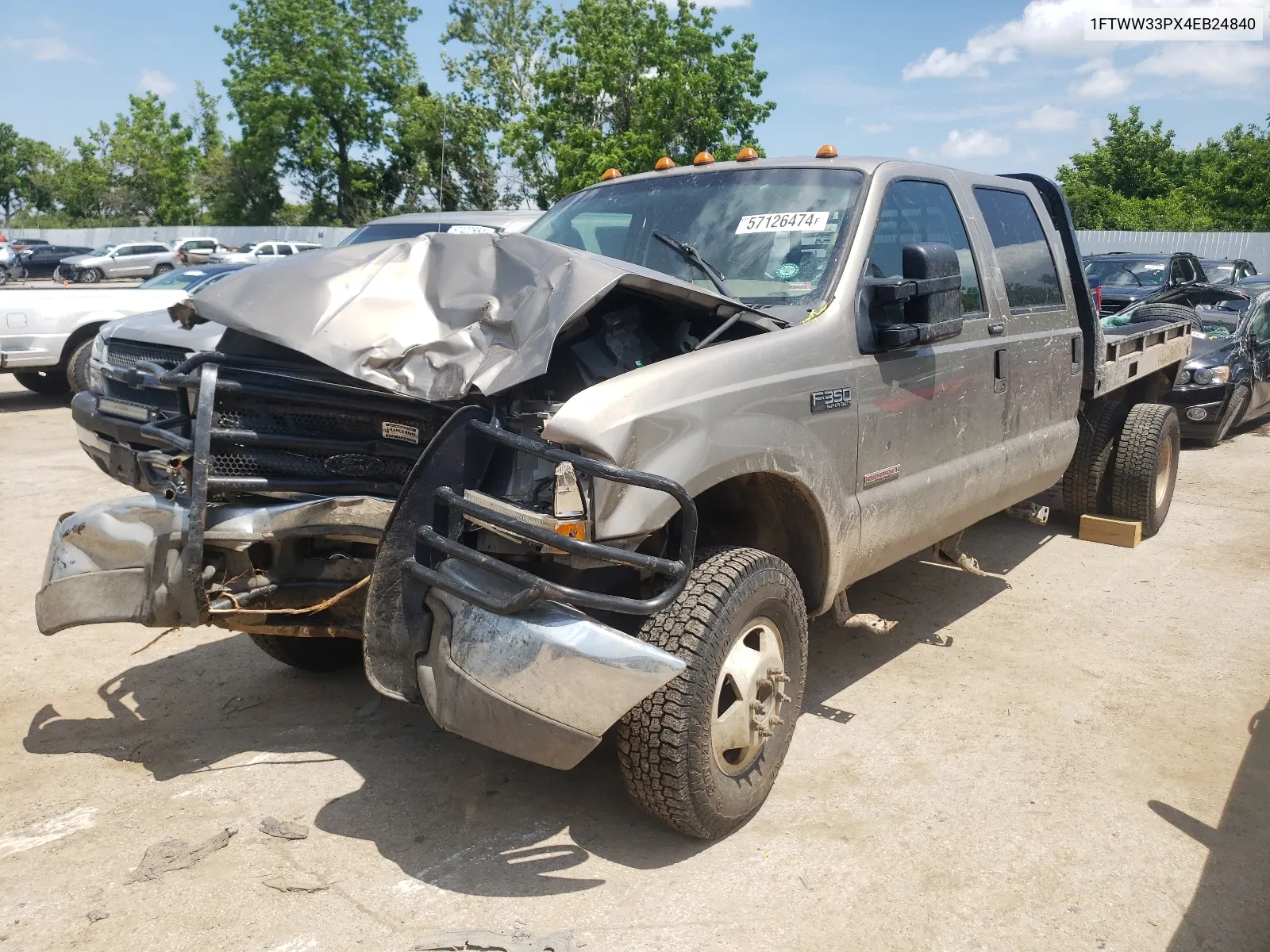 2004 Ford F350 Super Duty VIN: 1FTWW33PX4EB24840 Lot: 57126474