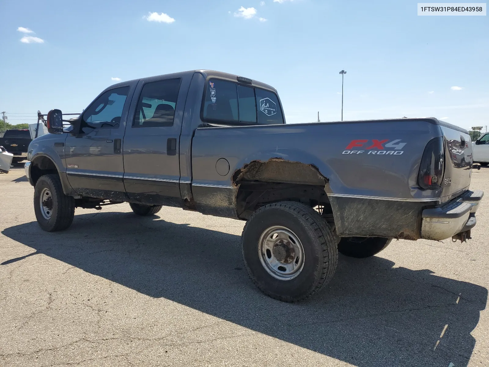 2004 Ford F350 Srw Super Duty VIN: 1FTSW31P84ED43958 Lot: 62909814