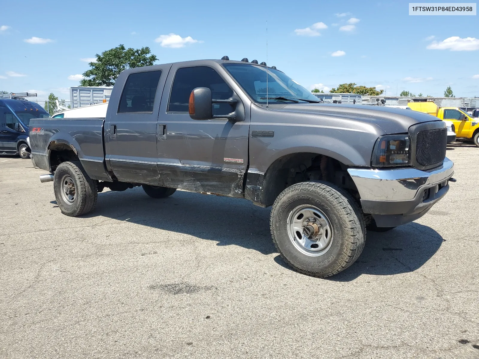 2004 Ford F350 Srw Super Duty VIN: 1FTSW31P84ED43958 Lot: 62909814