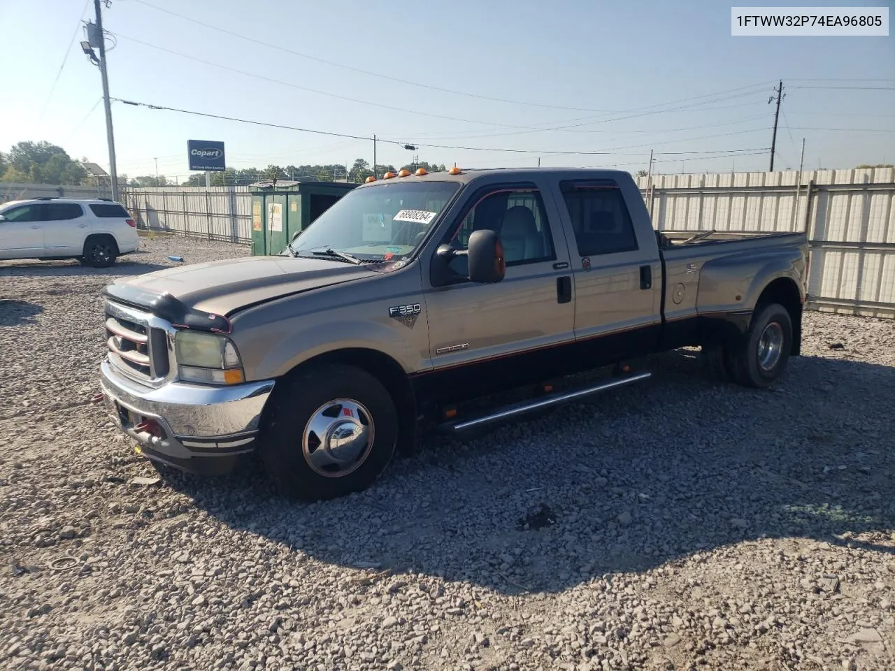 2004 Ford F350 Super Duty VIN: 1FTWW32P74EA96805 Lot: 68908264