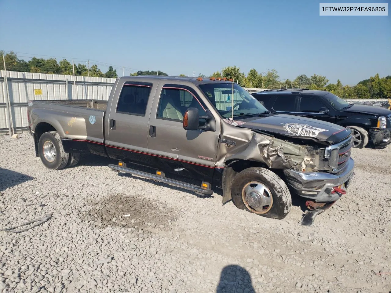 2004 Ford F350 Super Duty VIN: 1FTWW32P74EA96805 Lot: 68908264