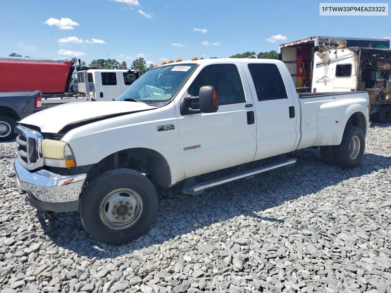 2004 Ford F350 Super Duty VIN: 1FTWW33P94EA23322 Lot: 69009614