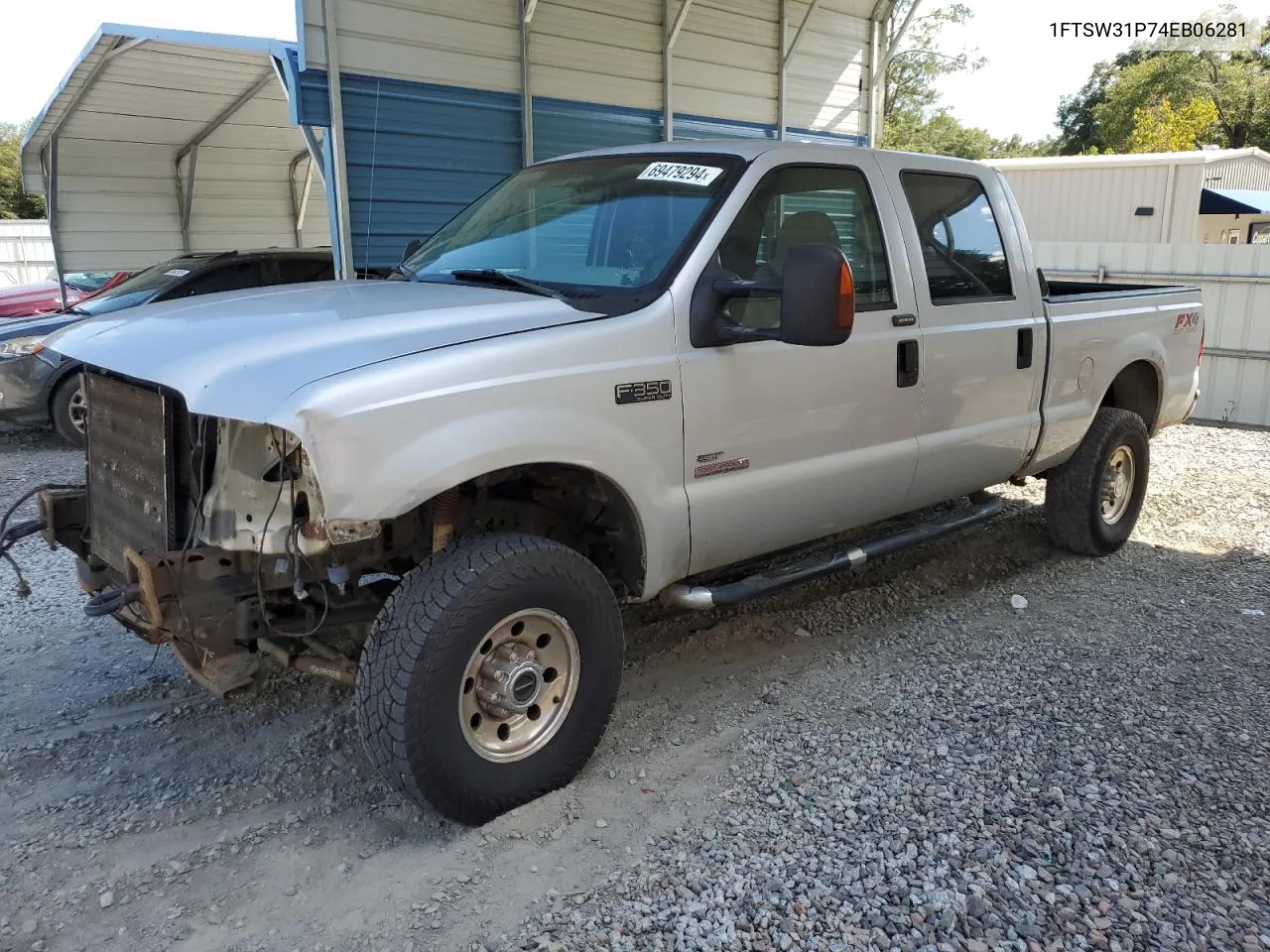 1FTSW31P74EB06281 2004 Ford F350 Srw Super Duty