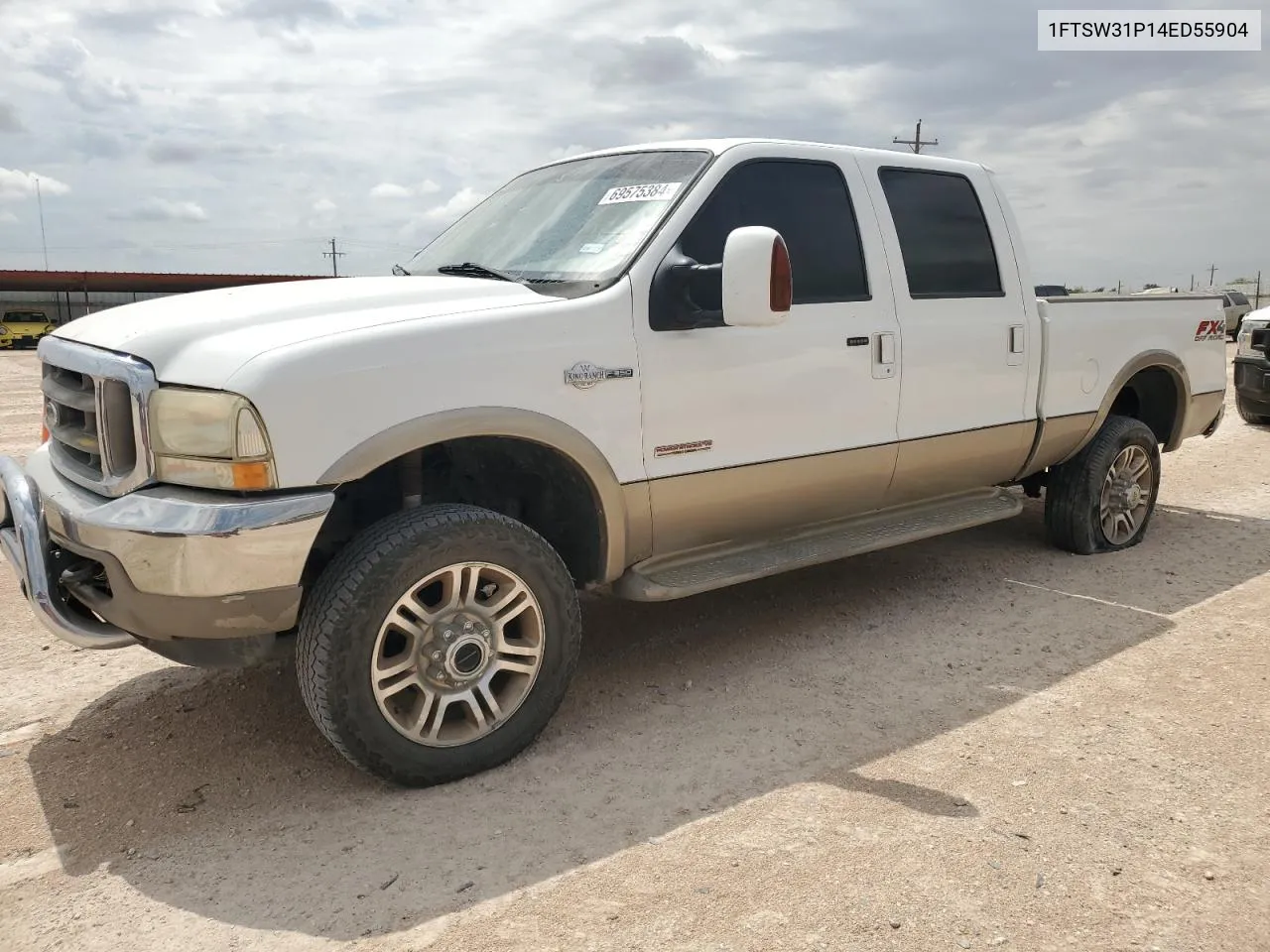 2004 Ford F350 Srw Super Duty VIN: 1FTSW31P14ED55904 Lot: 69575384