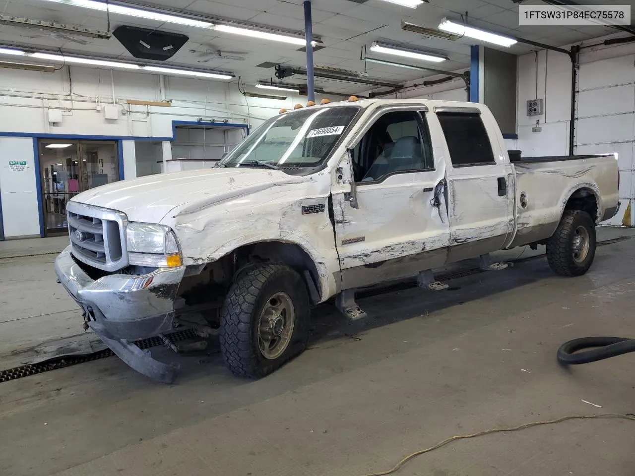 2004 Ford F350 Srw Super Duty VIN: 1FTSW31P84EC75578 Lot: 73690054