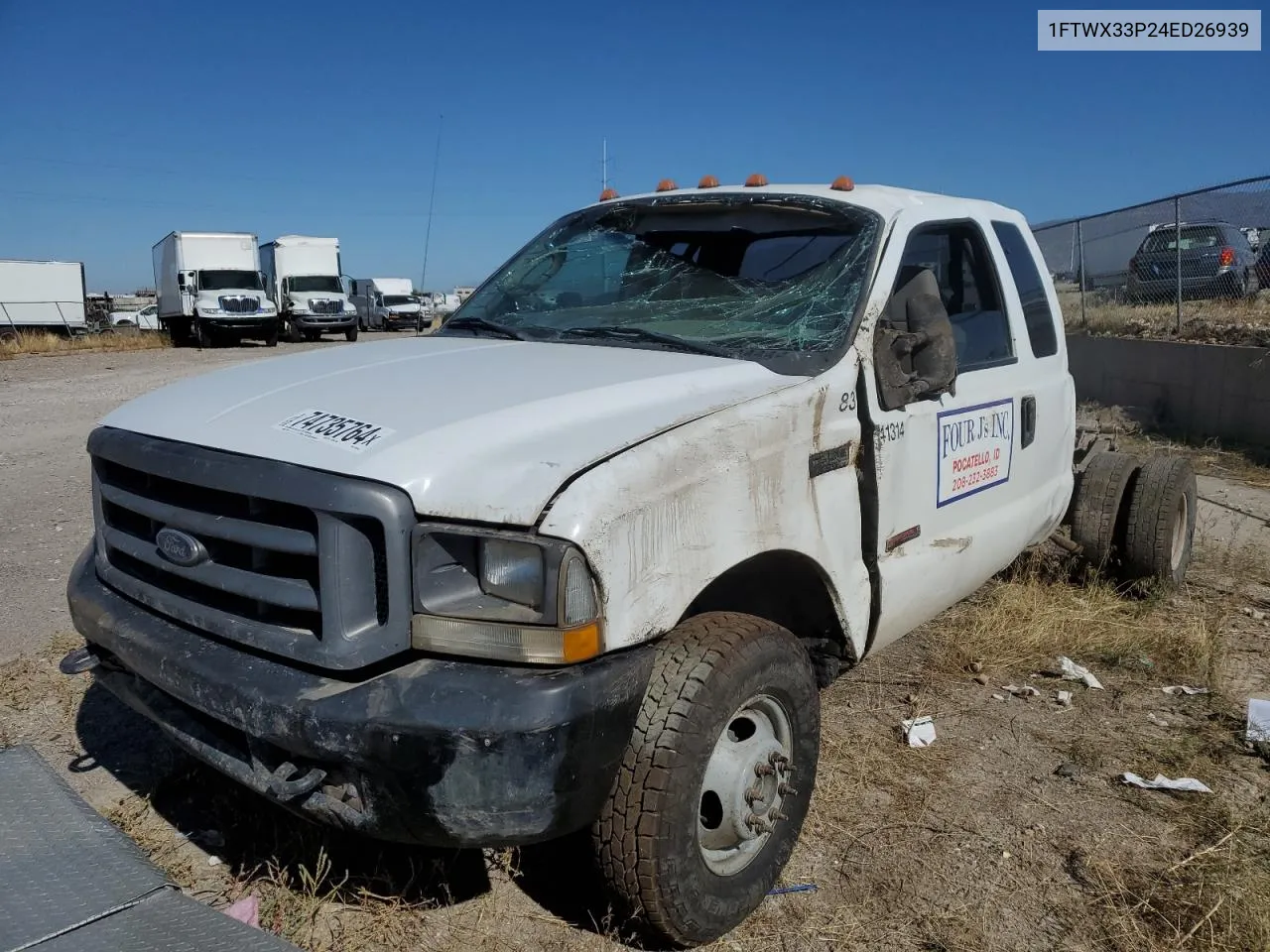 2004 Ford F350 Super Duty VIN: 1FTWX33P24ED26939 Lot: 74735764