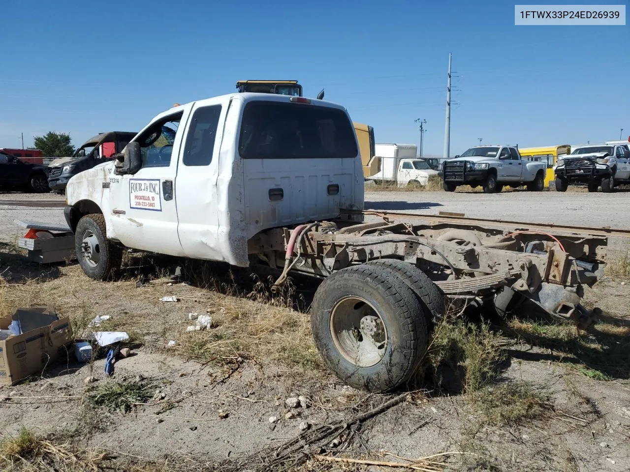 2004 Ford F350 Super Duty VIN: 1FTWX33P24ED26939 Lot: 74735764