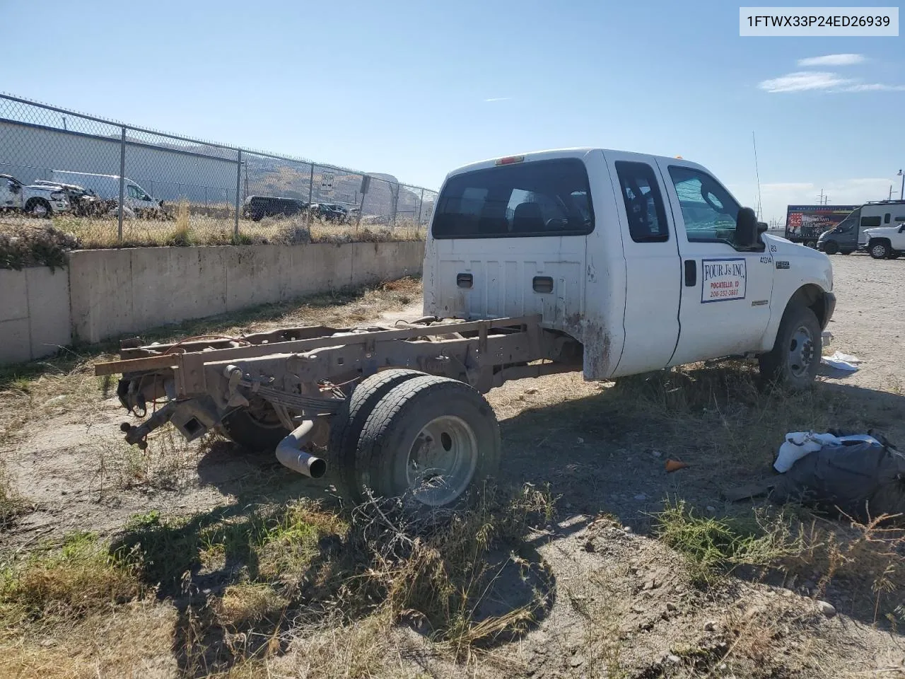 2004 Ford F350 Super Duty VIN: 1FTWX33P24ED26939 Lot: 74735764