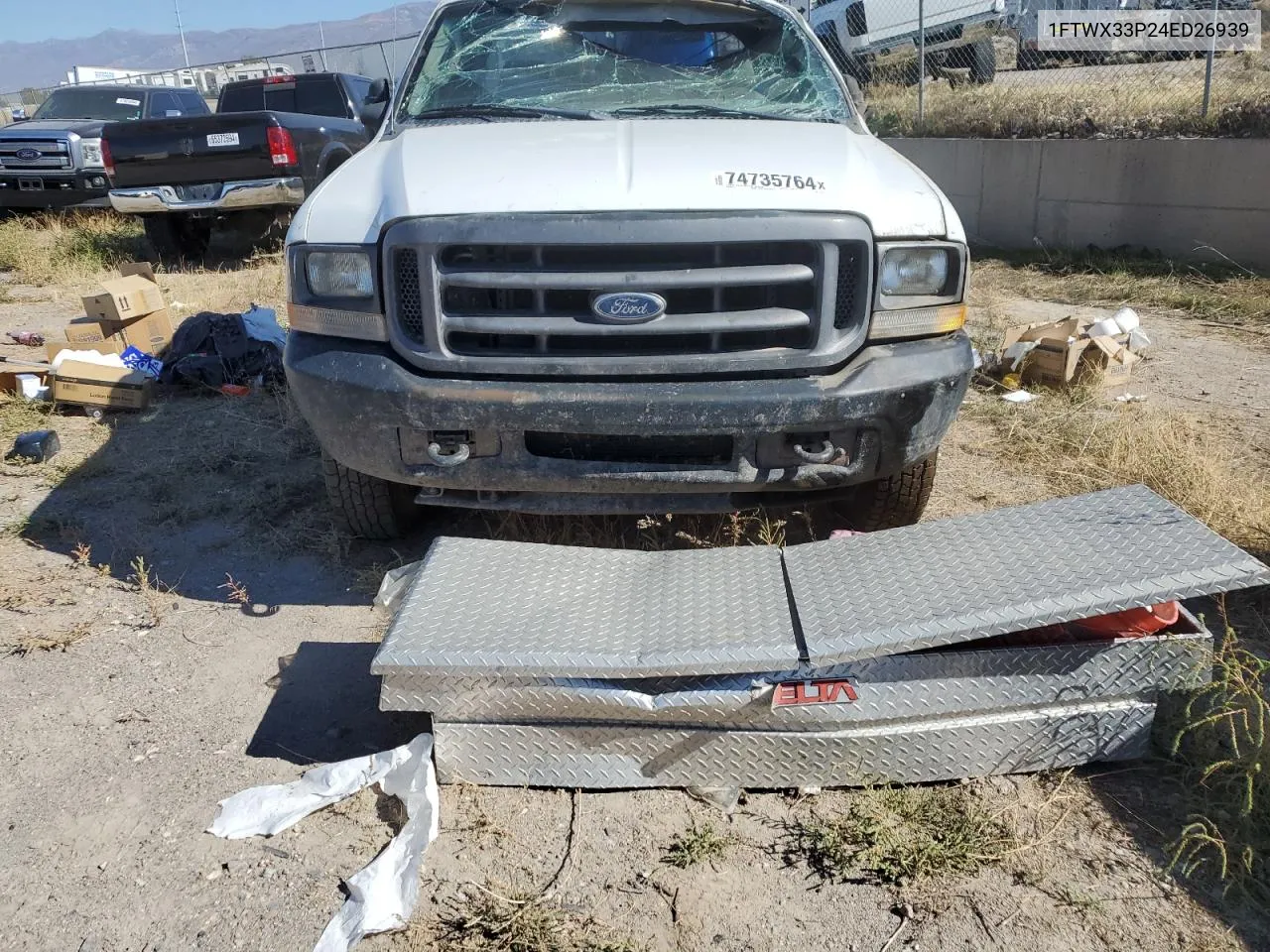 2004 Ford F350 Super Duty VIN: 1FTWX33P24ED26939 Lot: 74735764