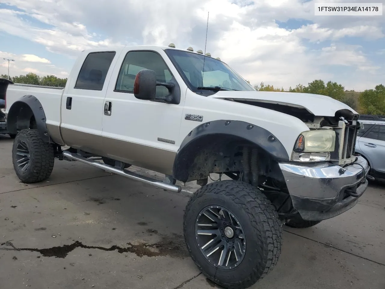 1FTSW31P34EA14178 2004 Ford F350 Srw Super Duty