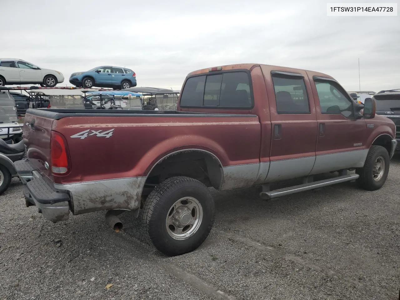 2004 Ford F350 Srw Super Duty VIN: 1FTSW31P14EA47728 Lot: 75362574