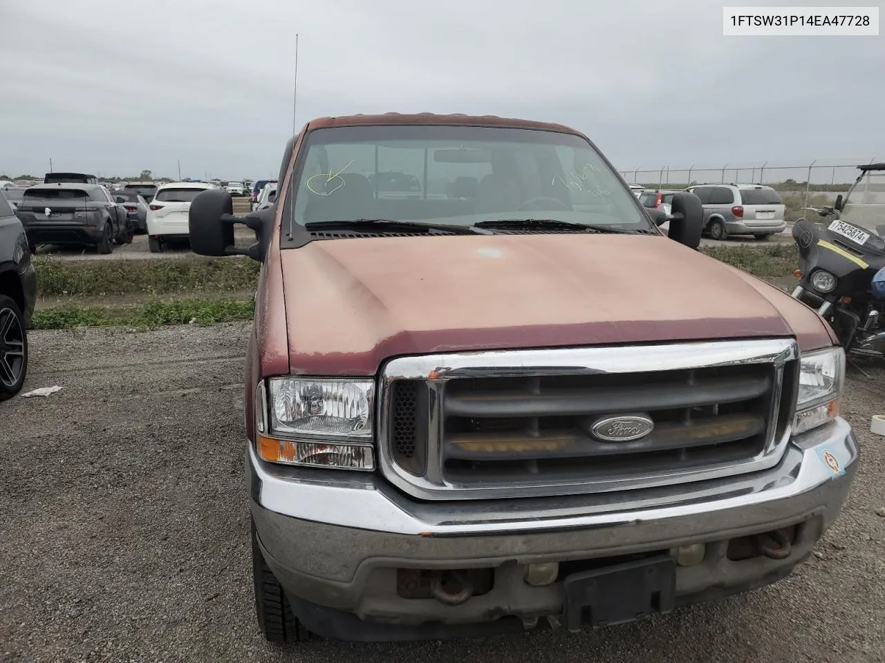 2004 Ford F350 Srw Super Duty VIN: 1FTSW31P14EA47728 Lot: 75362574