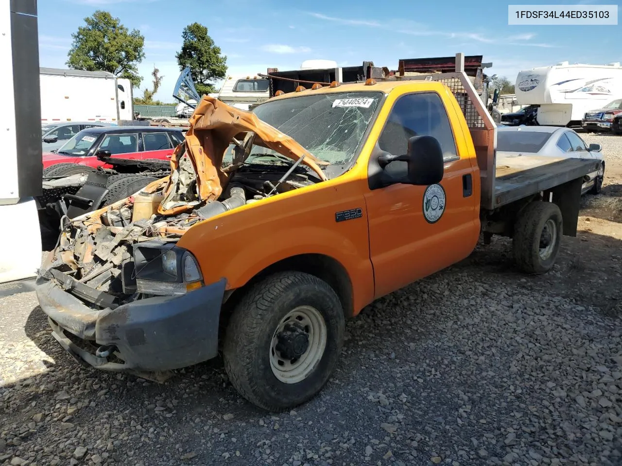 2004 Ford F350 Srw Super Duty VIN: 1FDSF34L44ED35103 Lot: 75440524